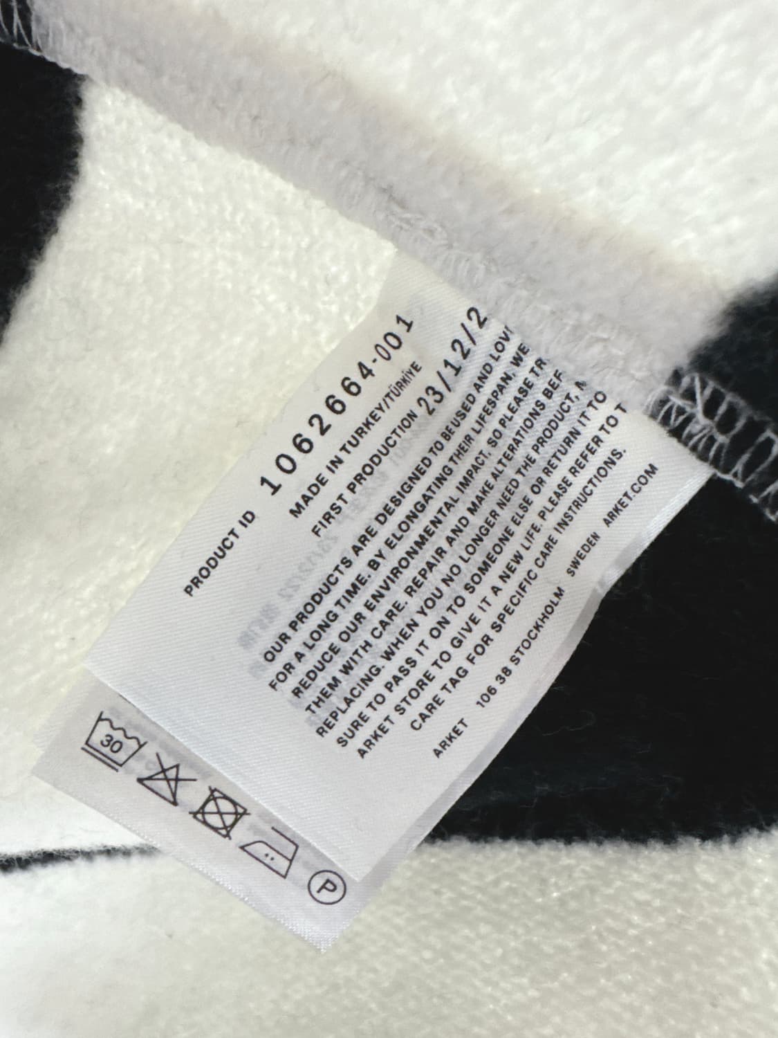 아르켓 스트라이프 기모 스웻셔츠  상품이미지7