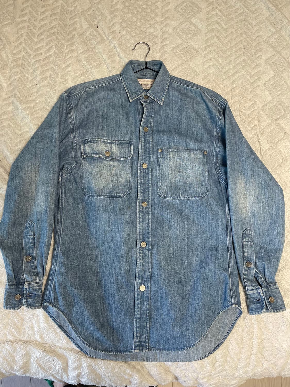 폴로 랄프로렌 1990s 빈티지 덩가리 헤비 데님 셔츠 S (실측100) 상품이미지2
