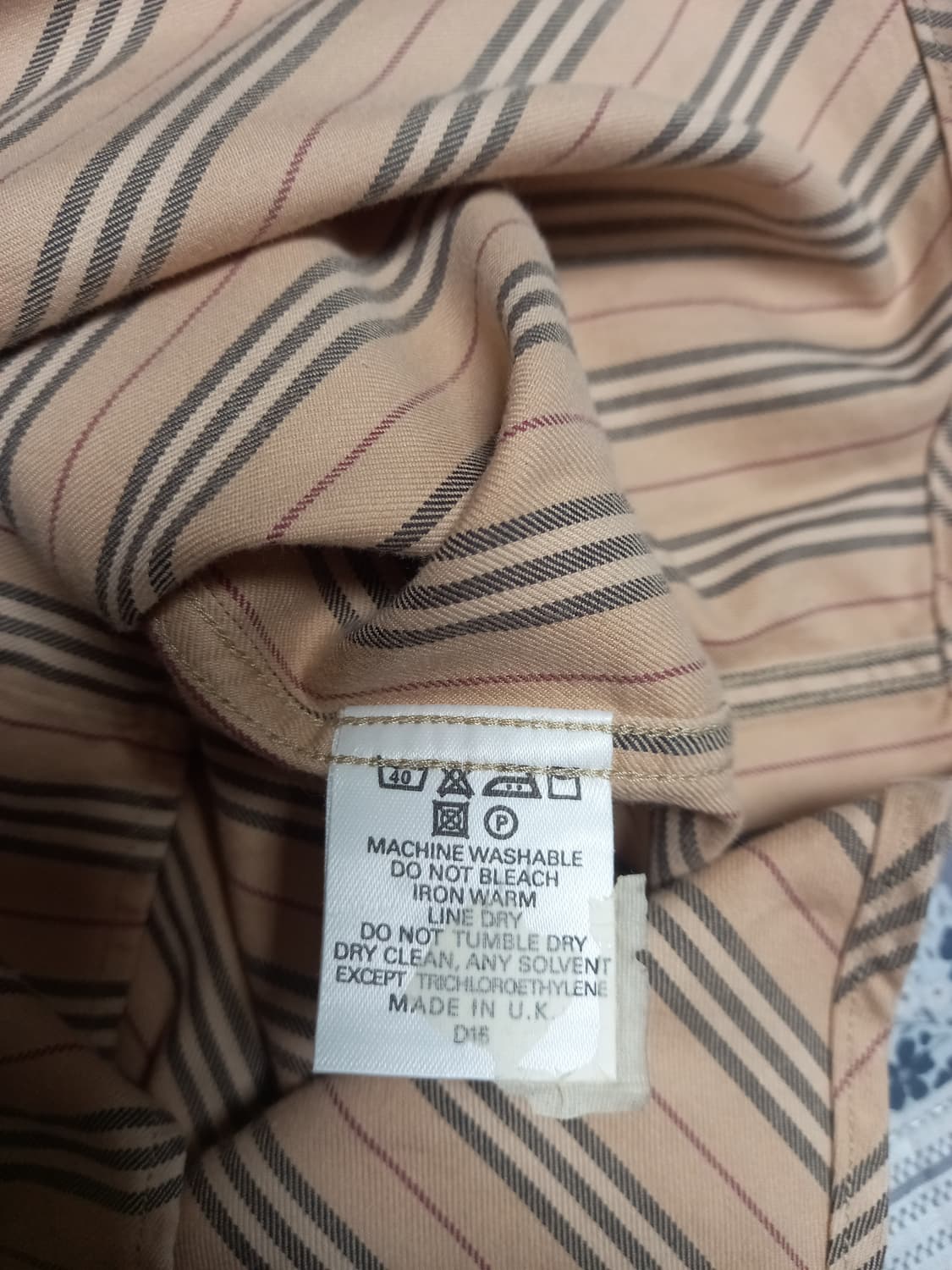 버버리 스트라이크 긴팔셔츠 L(실용105) 상품이미지4