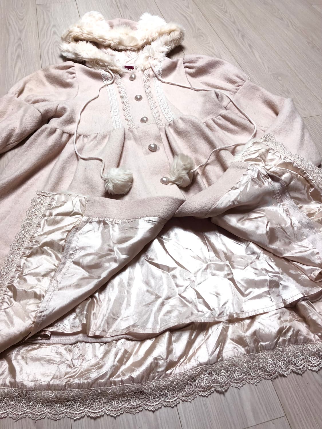 바디라인 Bodyline 로리타 네코미미 코트/고전 희귀 빈티지 로리타 상품이미지6