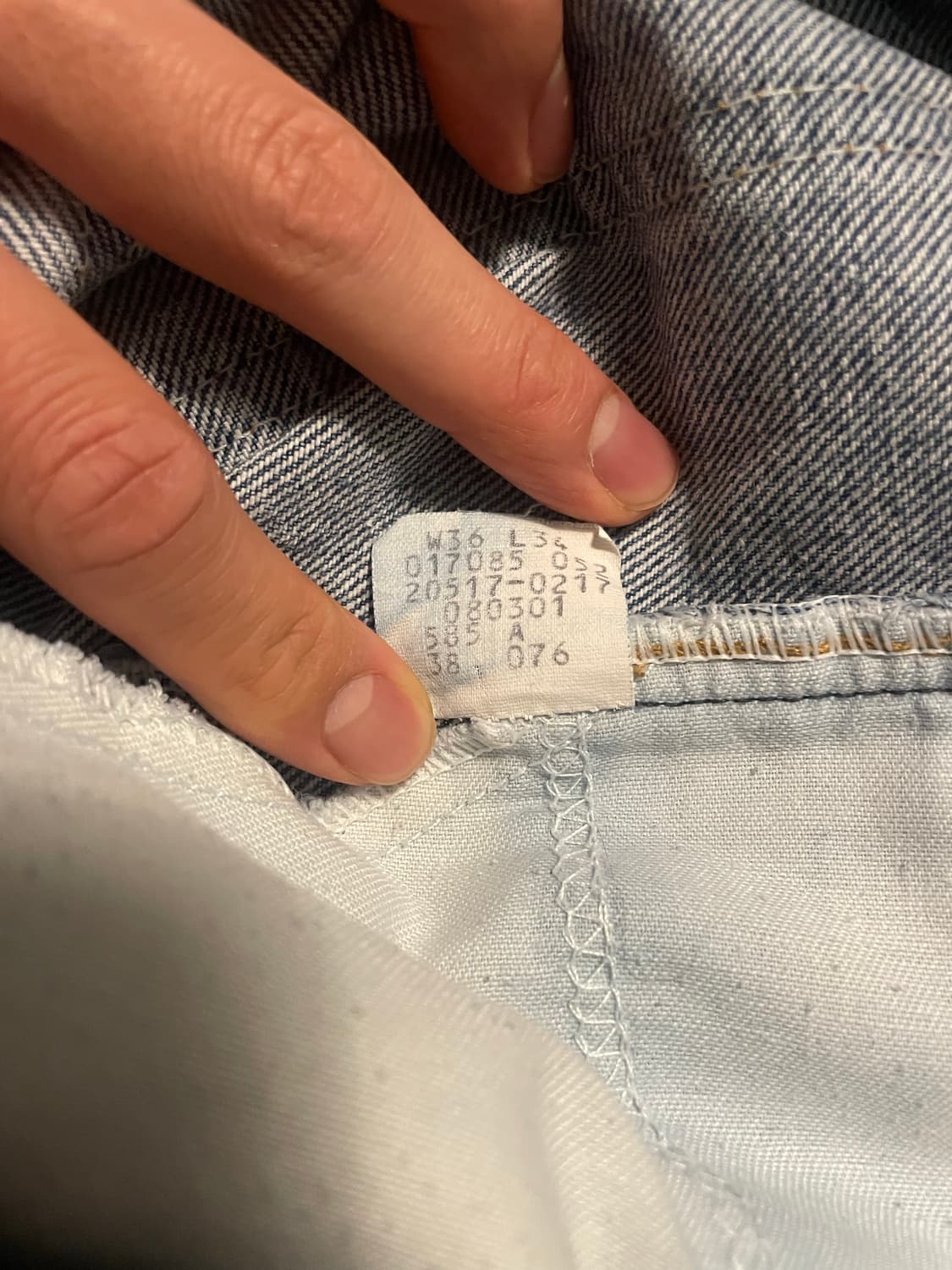 80s 리바이스 517 오렌지탭 데님 [36X34] 상품이미지6