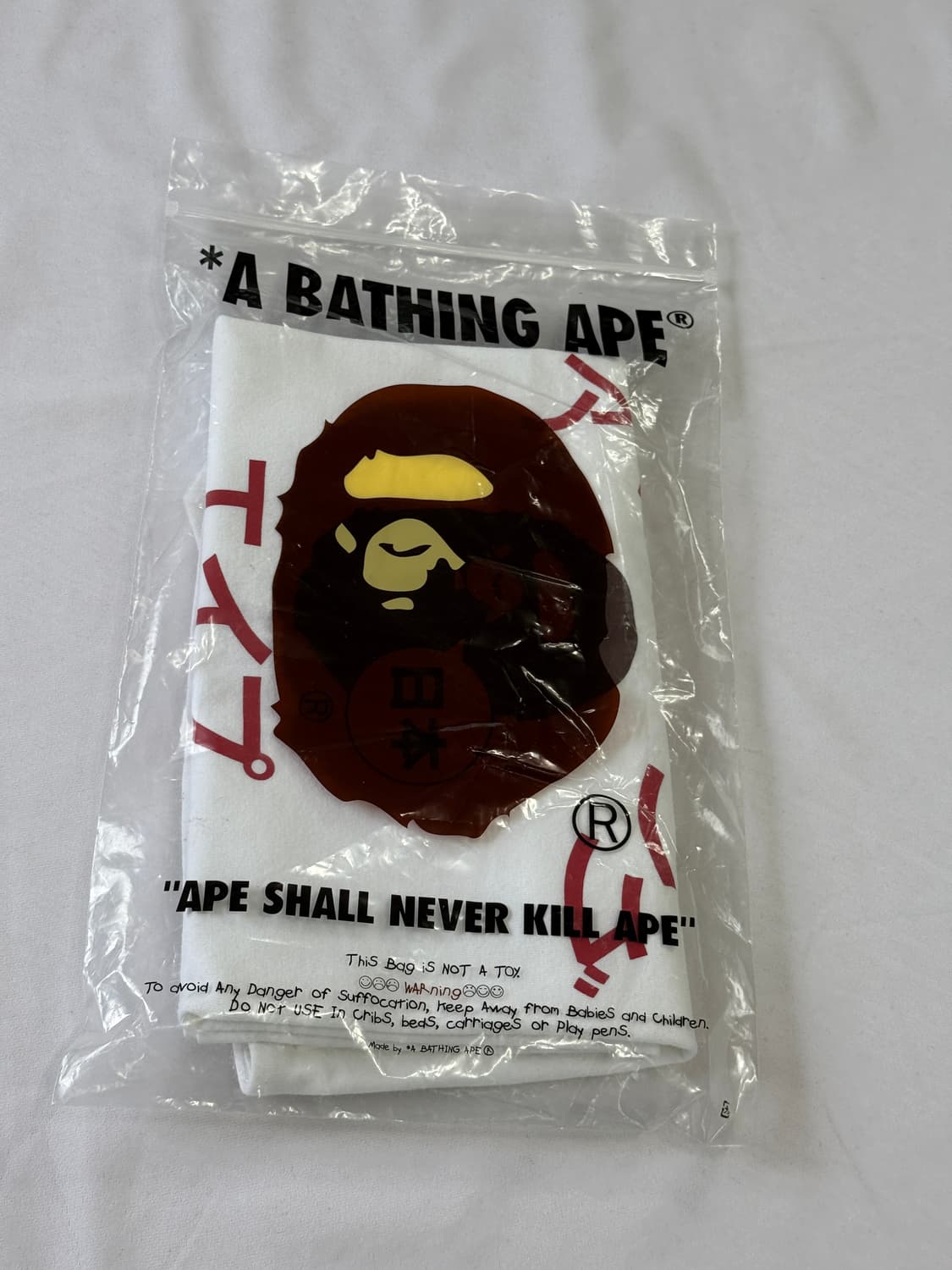 베이프 도쿄 카타카나 컬리지 시티 티셔츠 화이트 M 반팔 상품이미지7