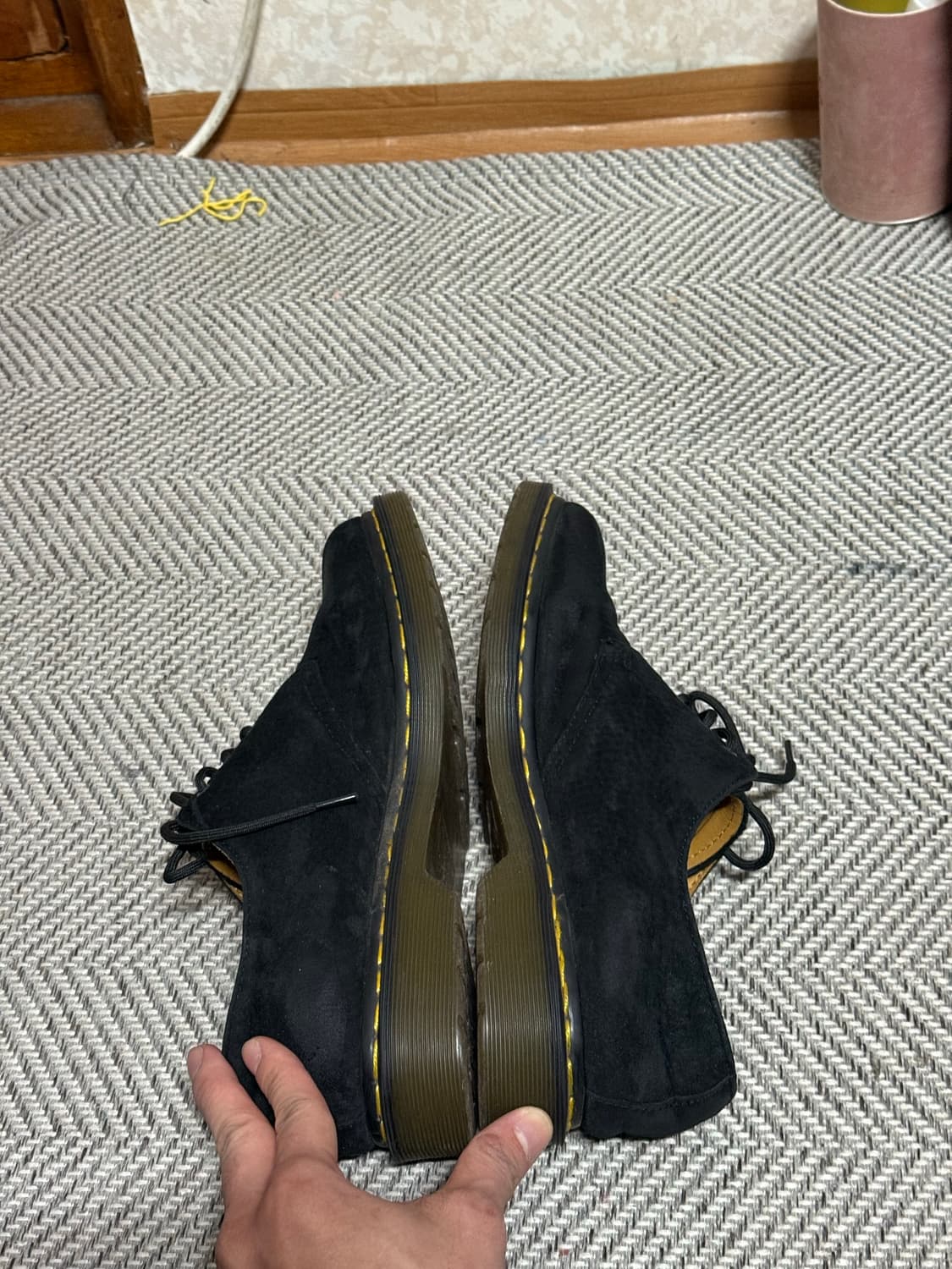 닥터마틴 블랙 스웨이드 슈즈 265-270 상품이미지1