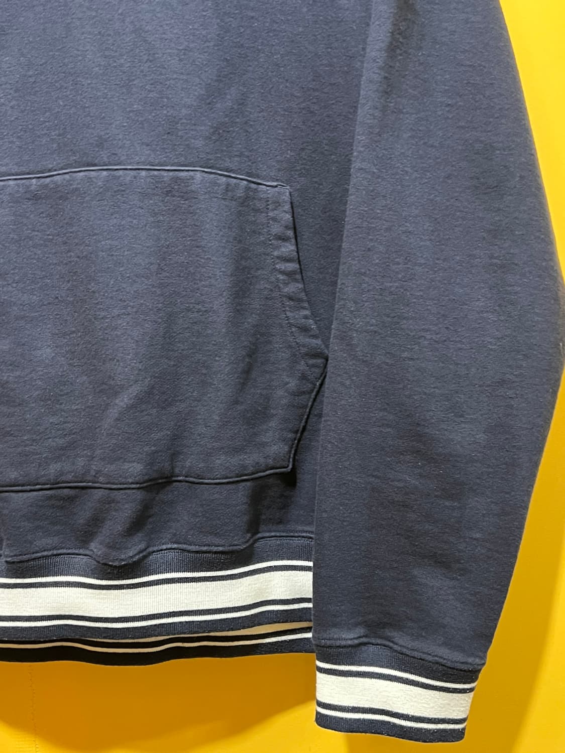 [L] 애프터프레이 레터링 로고 스플릿 후드 블랙 상품이미지5