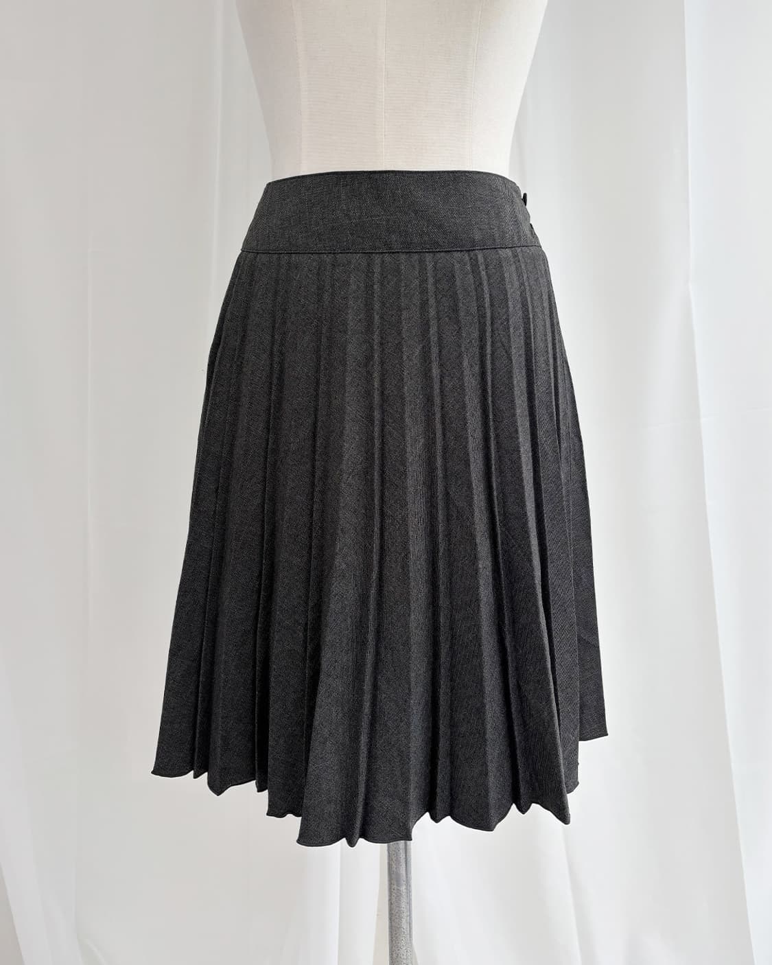 duomi two-button pleated midi skirt 상품이미지5