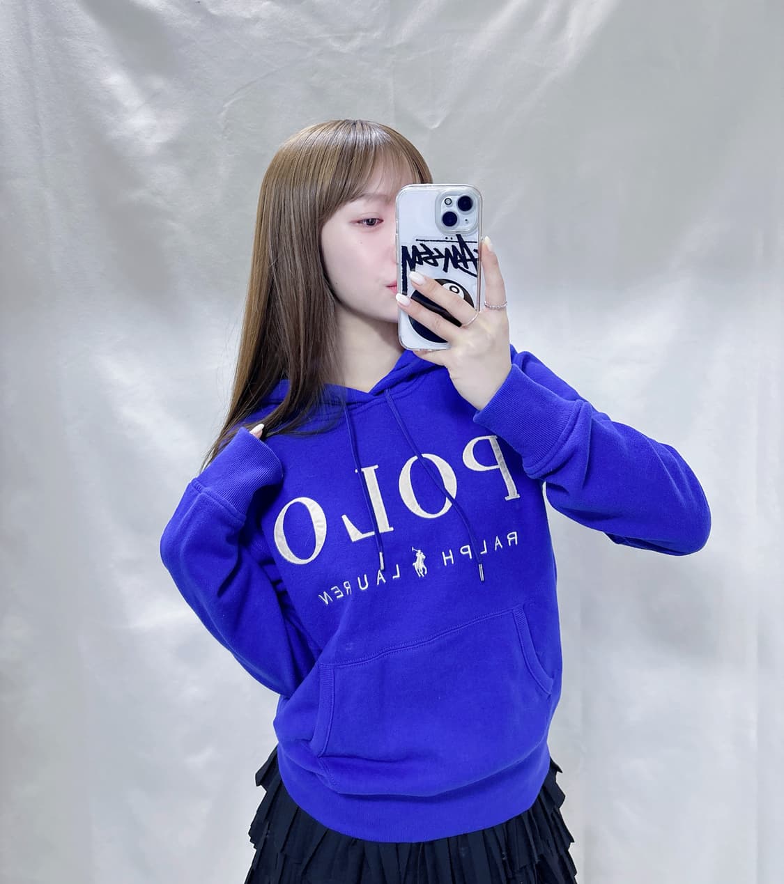 폴로 랄프로렌 베이비블루 빅포니로고 후드  상품이미지2