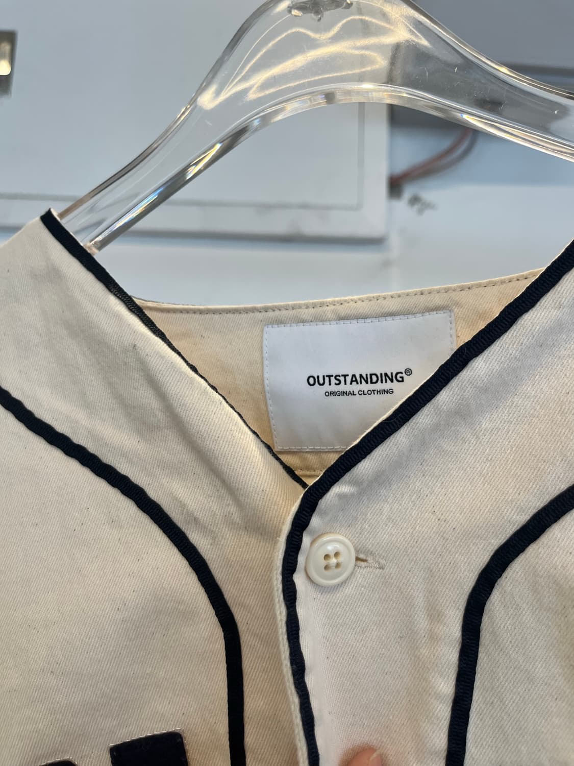 Outstanding Ivory Baseball Shirt 상품이미지5