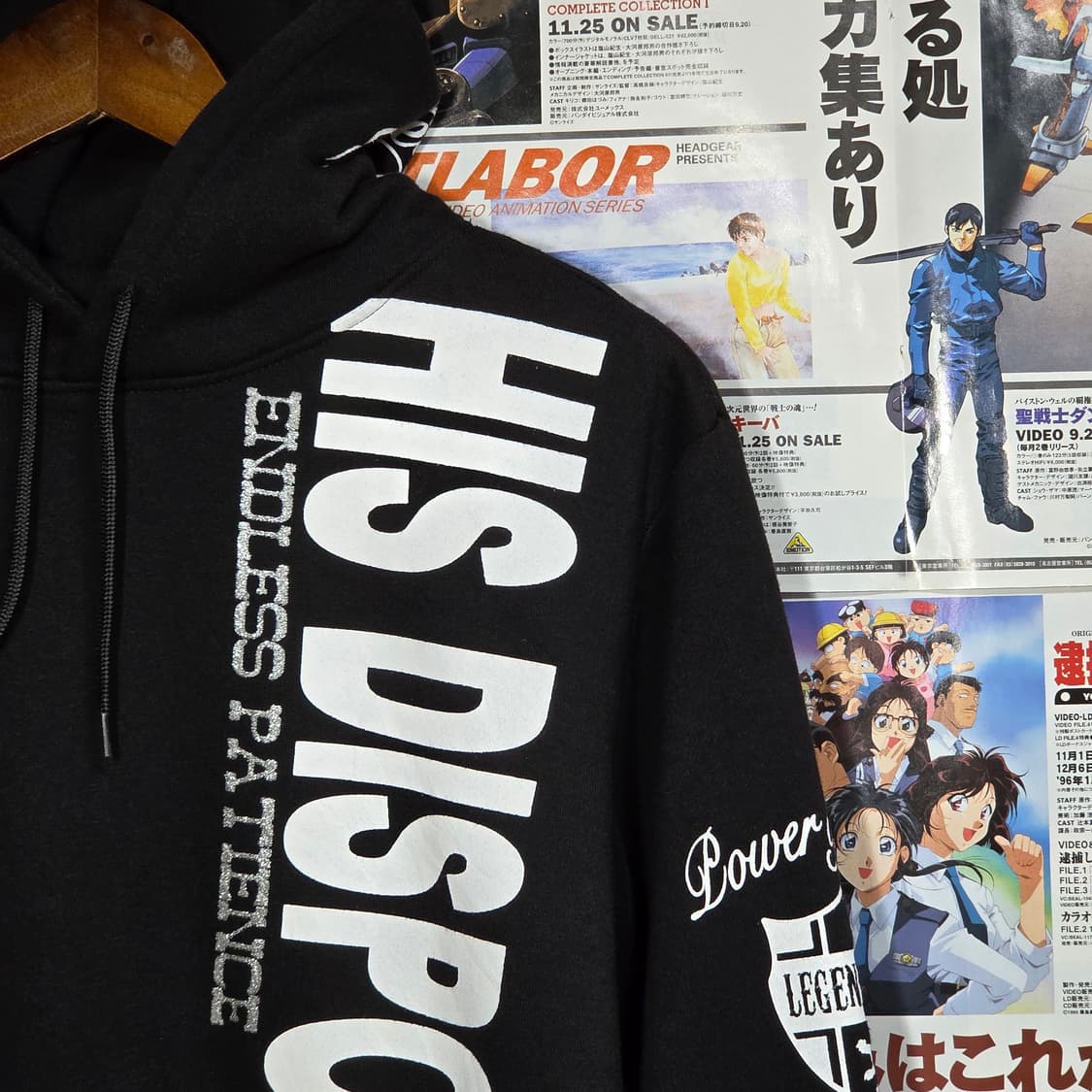 JPN 빈티지 펑크 레터링 프린팅 후드티 상품이미지4