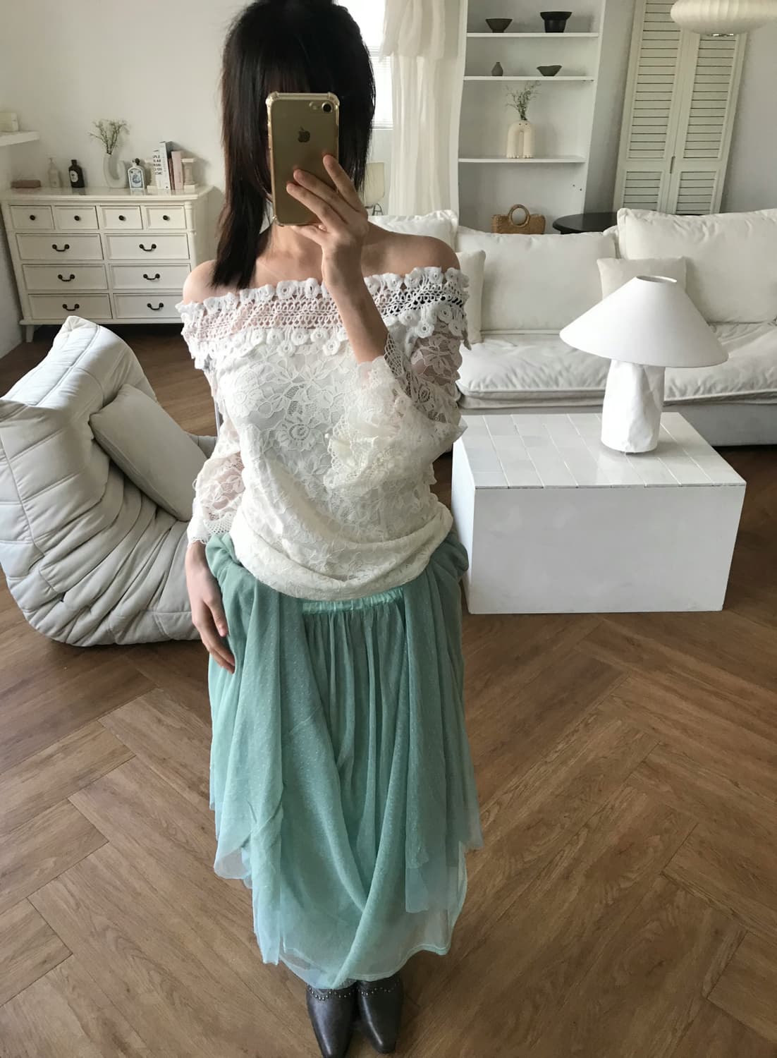 vintage lace top 상품이미지2