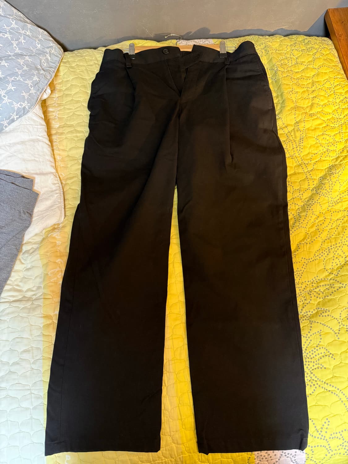 지오송지오 타임리스 세미와이드 팬츠 블랙 상품이미지3