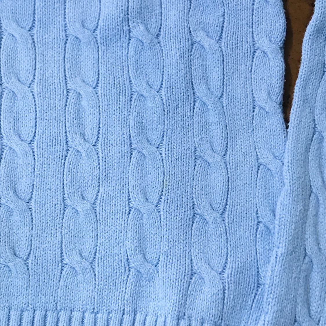 폴로랄프로렌 라이트 블루 케이블 니트 남성 102 105 여성 프리사이즈 상품이미지4