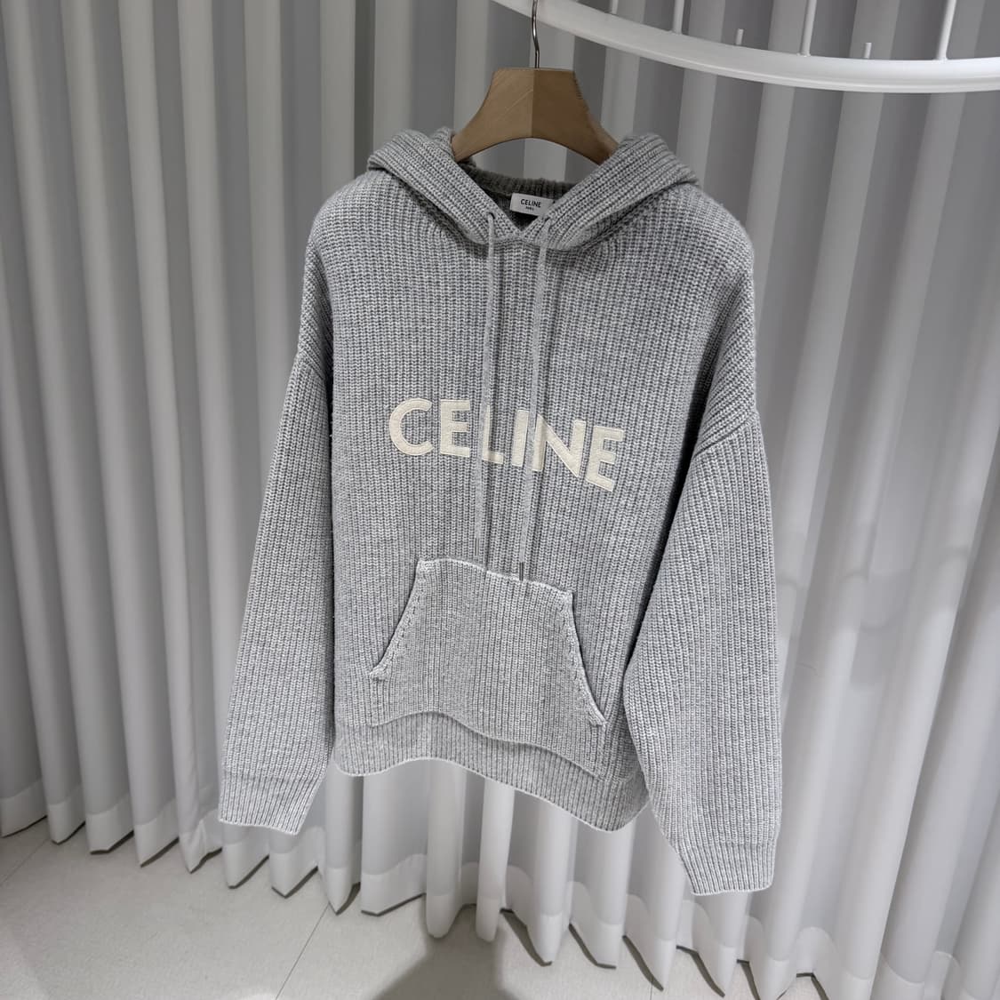 (A+/S) / 셀린느 울리브드 그레이 니트 후드 상품이미지2