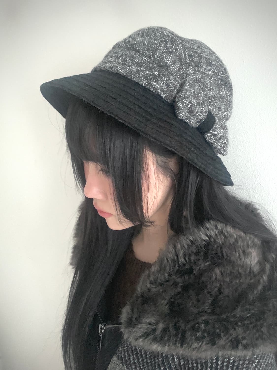 Wool ribbon hat 상품이미지1