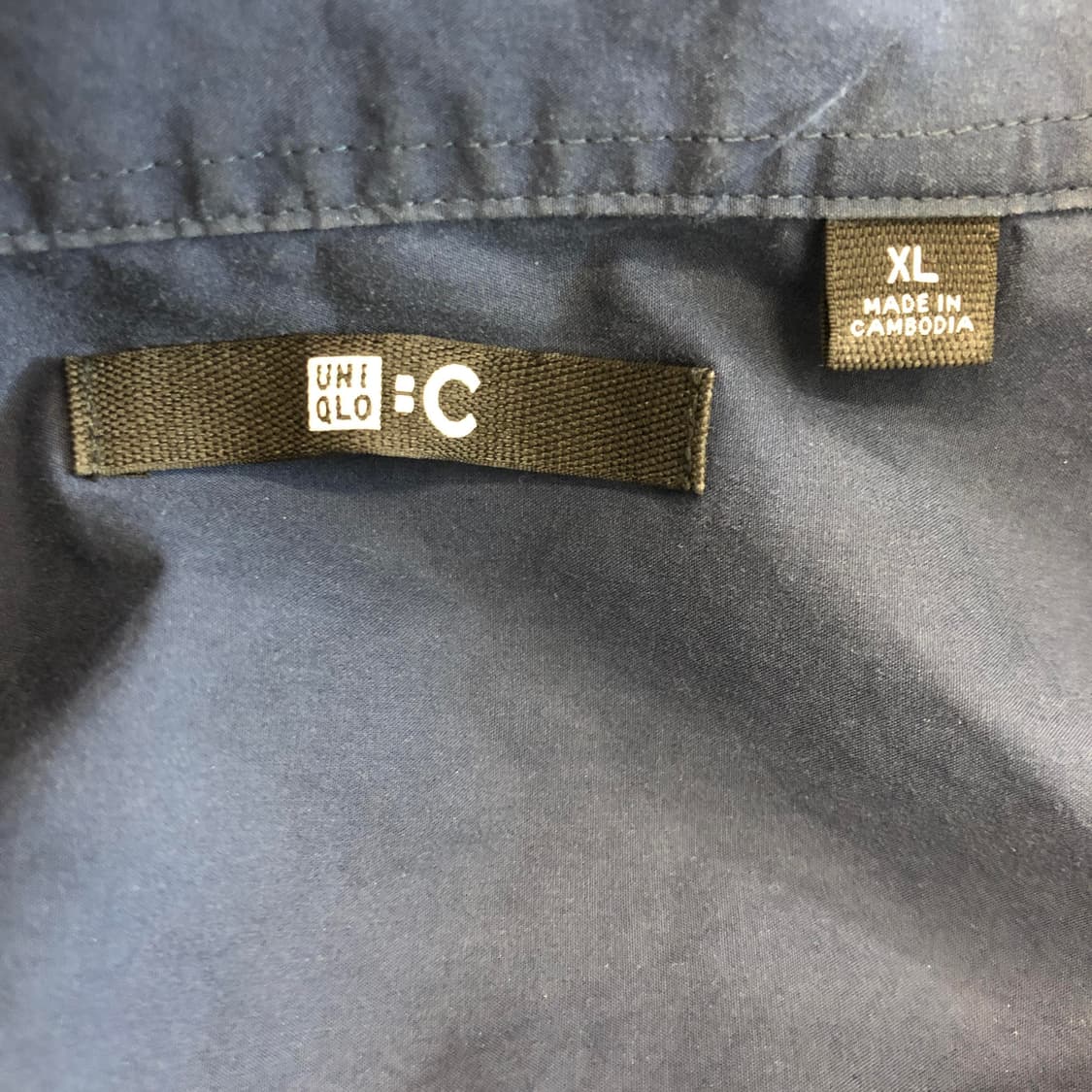 유니클로C 브로드클로스 가먼트셔츠 XL 상품이미지5