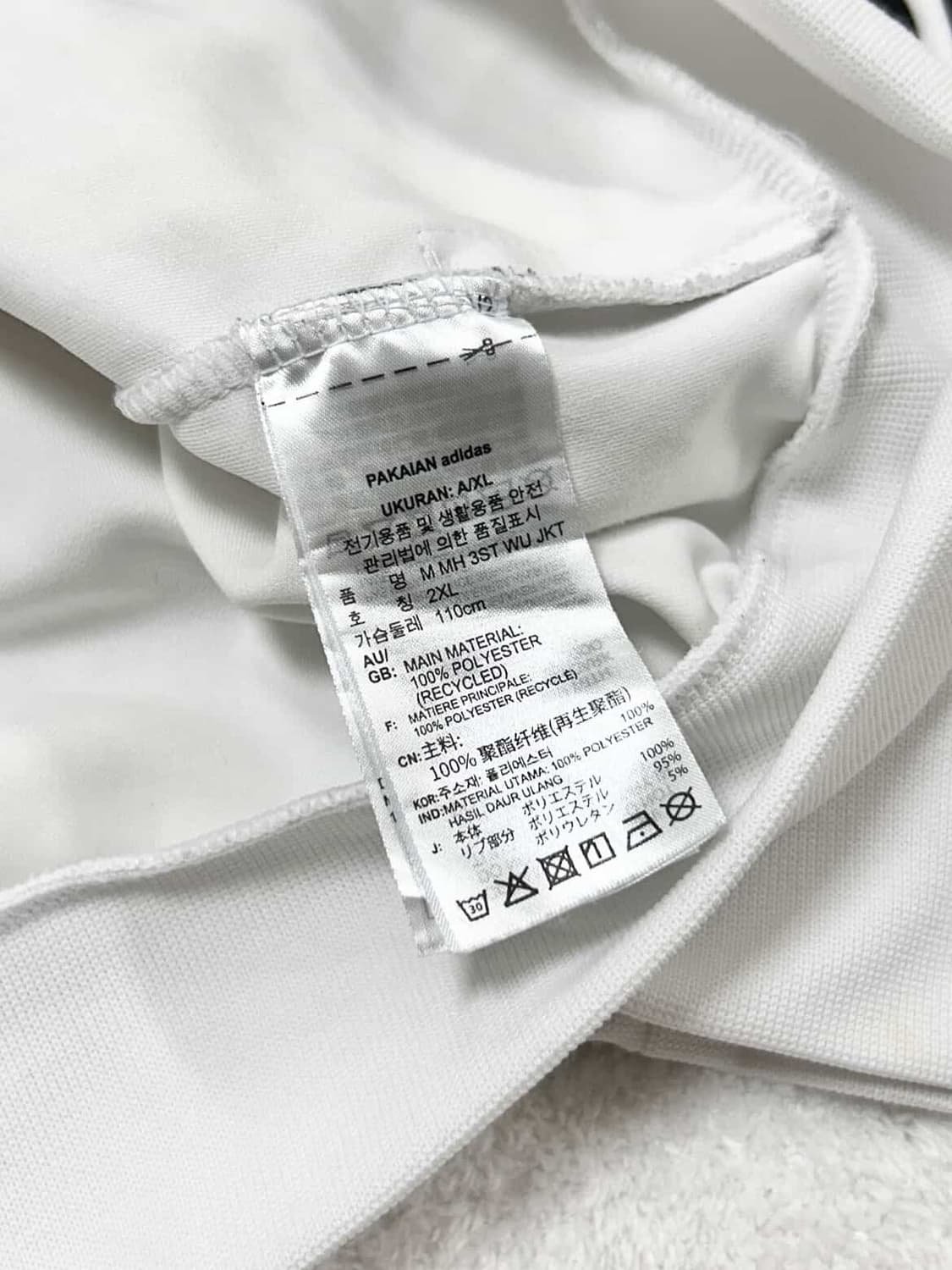 아디다스 자수로고 화이트 져지 상품이미지8