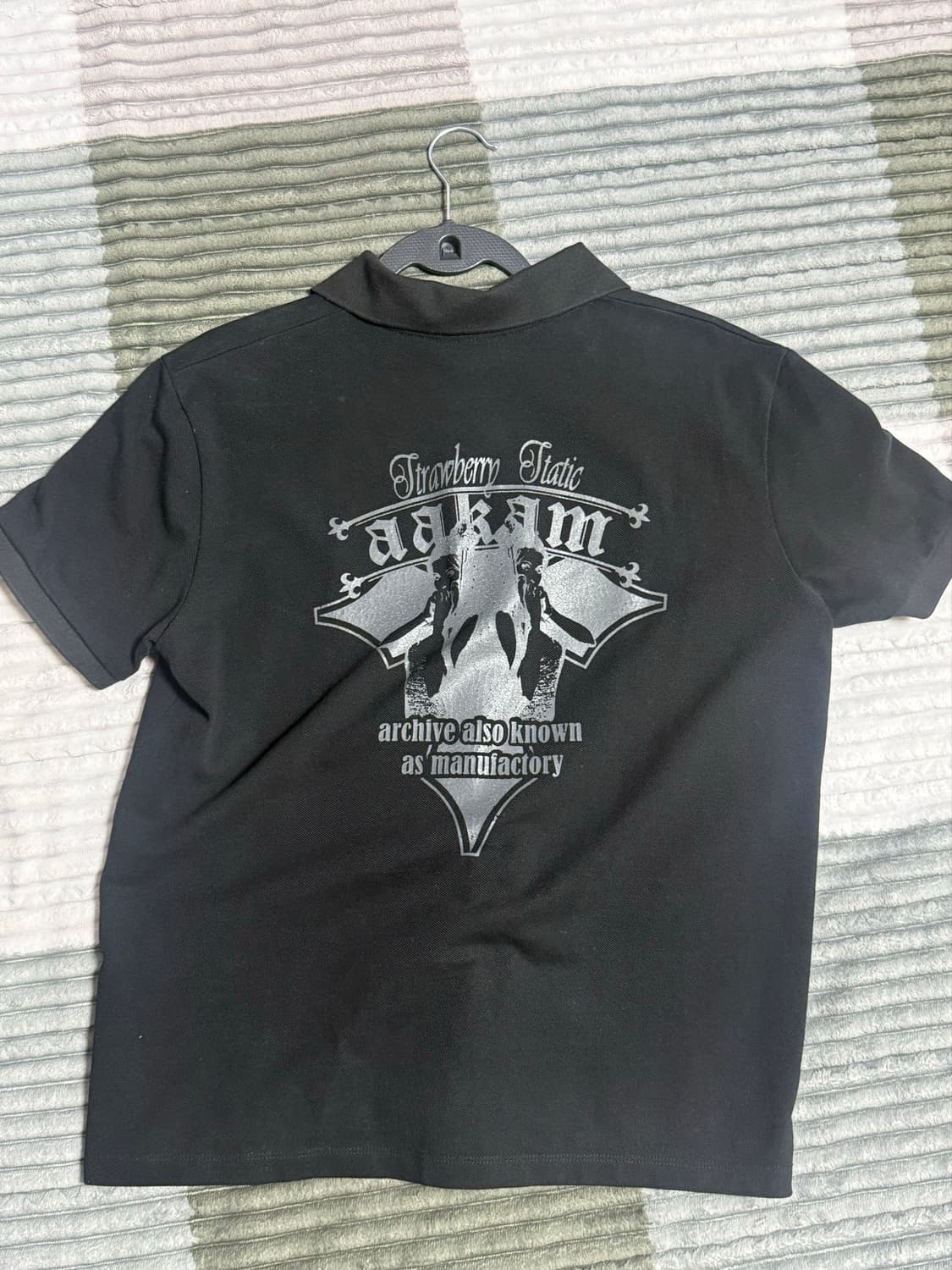 AAKAM 아캄 Crack Printed PK T-Shirts 카라 반팔 상품이미지1