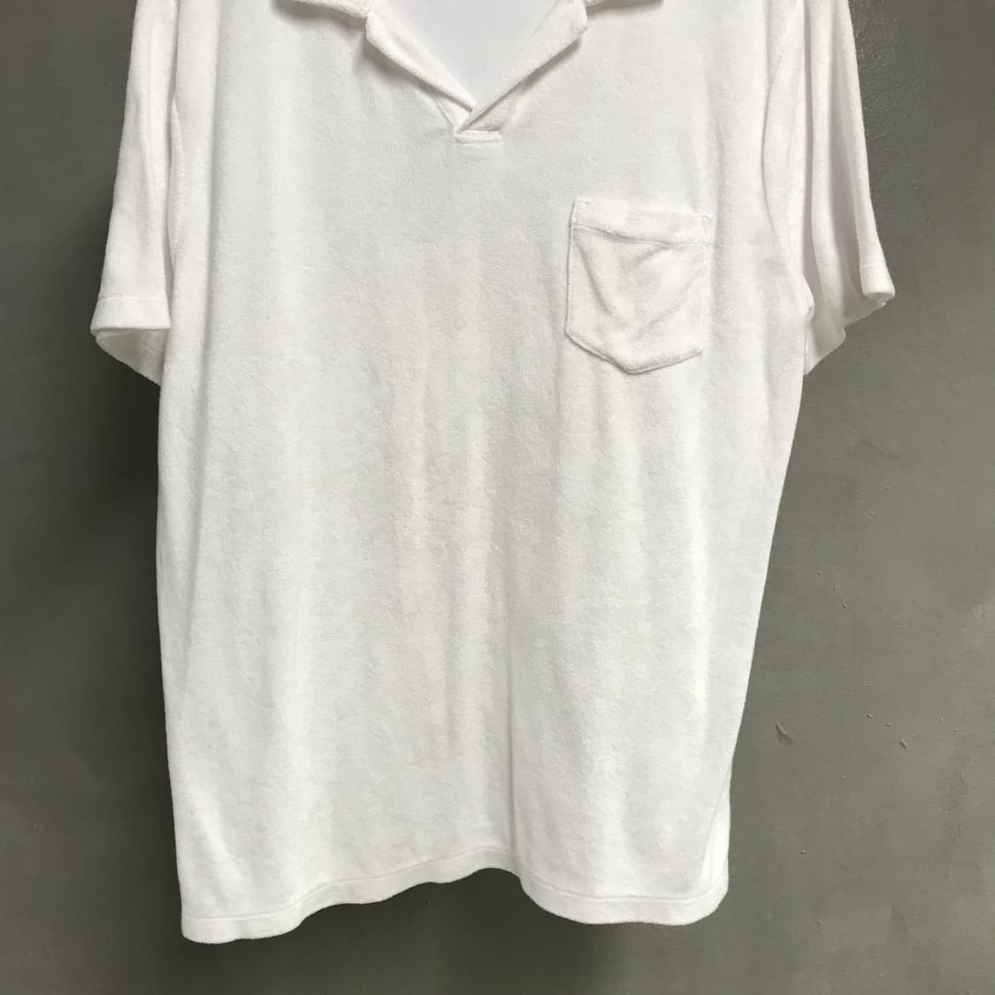 폴로 랄프로렌 QR 반팔 카라티 화이트 XL 상품이미지3