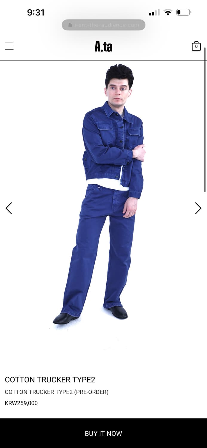 (S) a.ta 코튼 트러커 자켓 타입2 상품이미지1