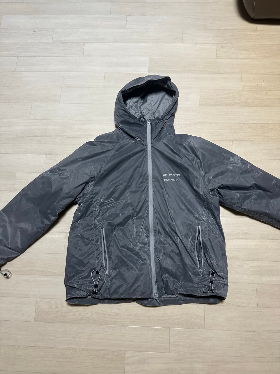 옵티미스틱 러너스 insulated jacket waxed grey 상품이미지3