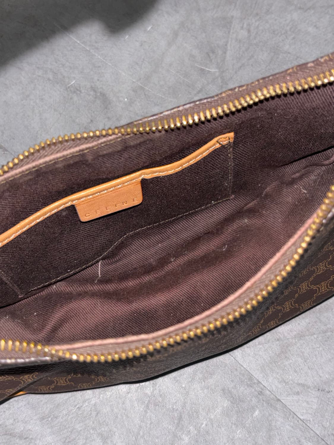 Celine 셀린느 트리오페 브라운 마카담 백 상품이미지9