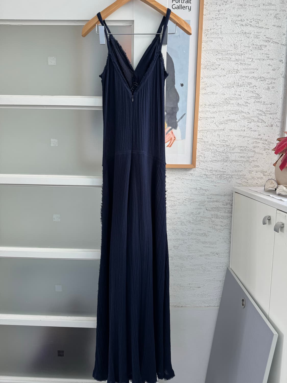 니나리치 네이비 롱 원피스 38 상품이미지5