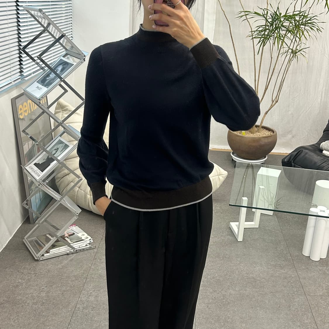 NEMIKA 니트 반목폴라 상품이미지1