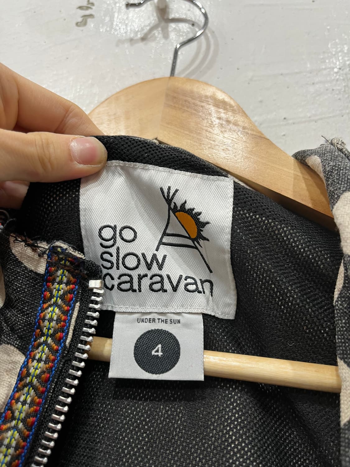 Go slow Caravan 린넨 블렌디드 도트 자켓 상품이미지8