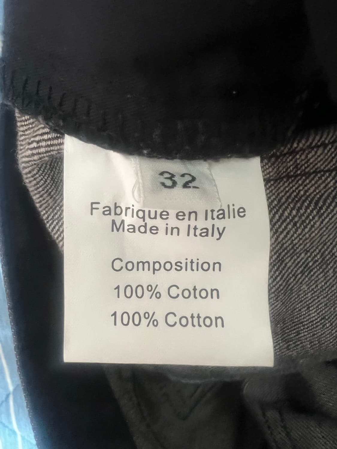 발망 메인라벨 6포켓 슬림 바이커진 32사이즈 흑청 빈티지 상품이미지3