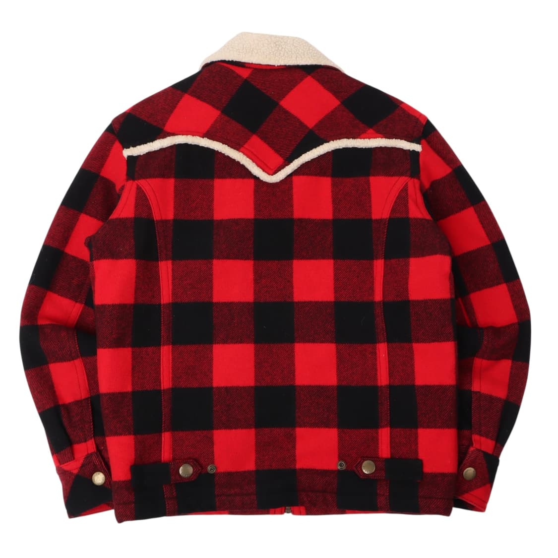 리바이스 타탄 체크 쉐르파 트러커 자켓 상품이미지5