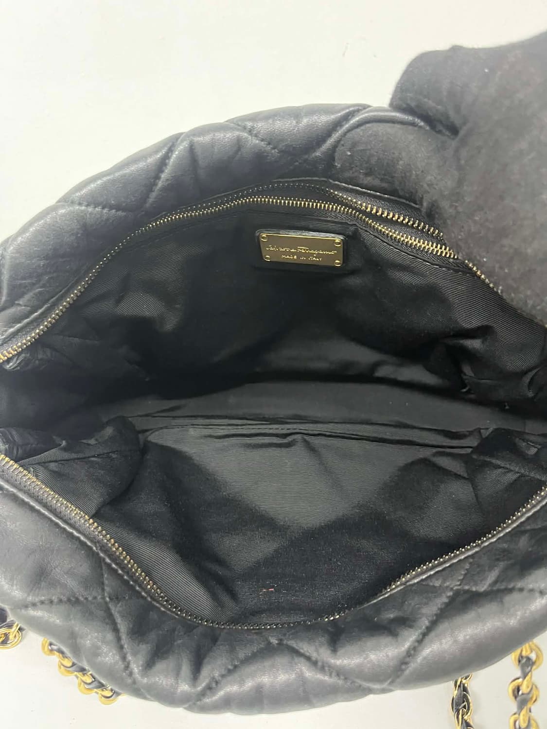 살바토레 페라가모 바라 퀄팅 램스킨 체인 숄더백 토트백 상품이미지6