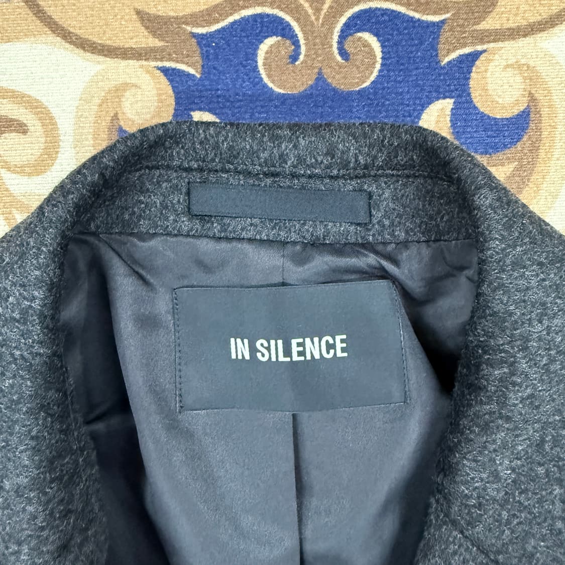 (L)인사일런스 INSILENCE 울캐시미어 코트(차콜) 상품이미지2