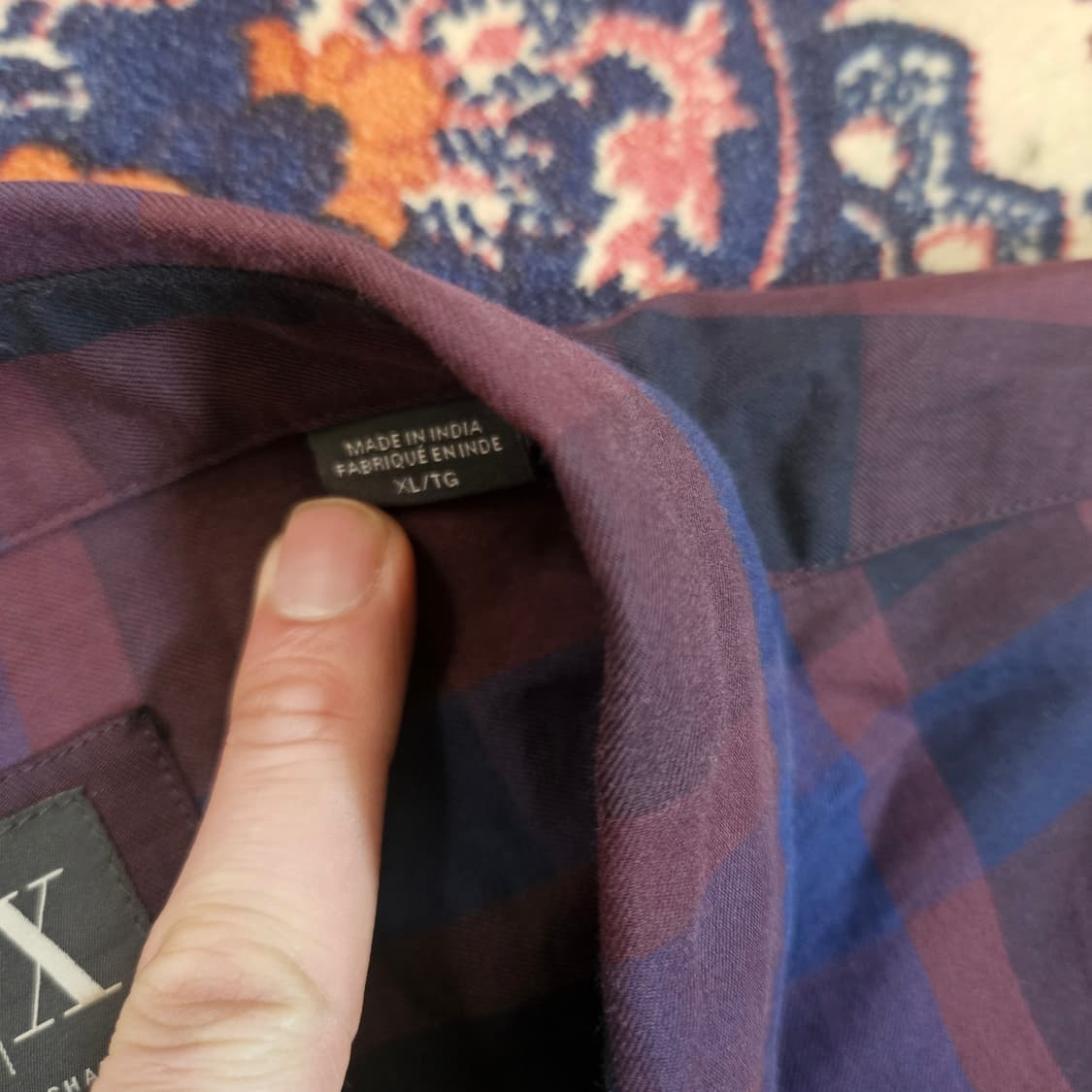 (새상품)아르마니 익스체인지 체크 셔츠 상품이미지5