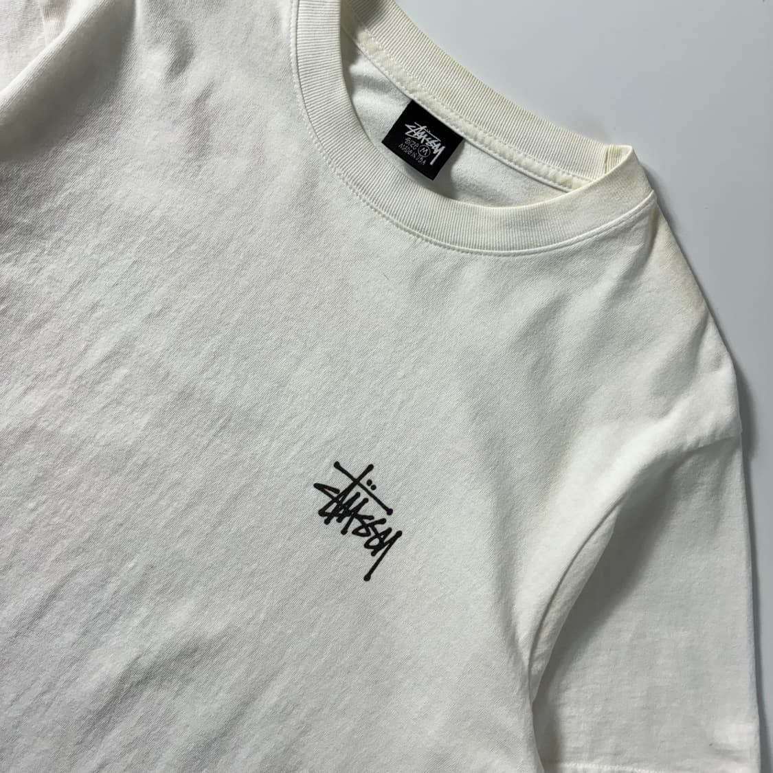 Stussy  스투시 폴른 엔젤 피그먼트 다이드 화이트 반팔티셔츠  상품이미지5