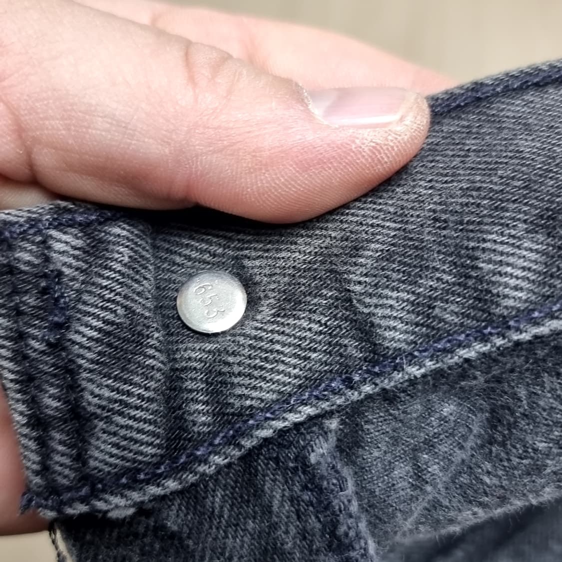 미제 usa 90s 리바이스 501 블랙진(36*30) 상품이미지4