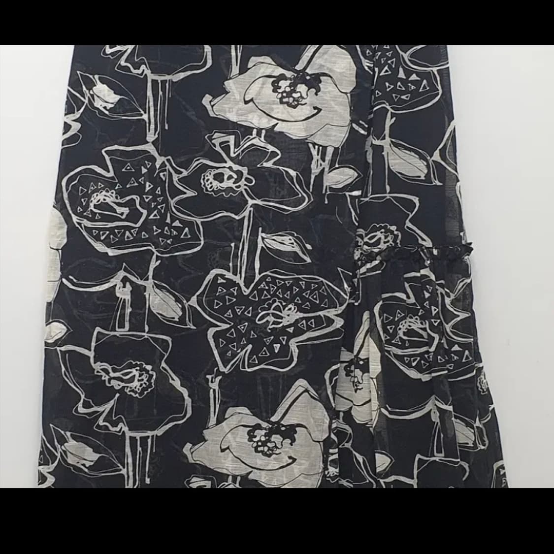 플라워 롱 스커트 빈티지 모리걸 꽃무늬 치마 상품이미지3