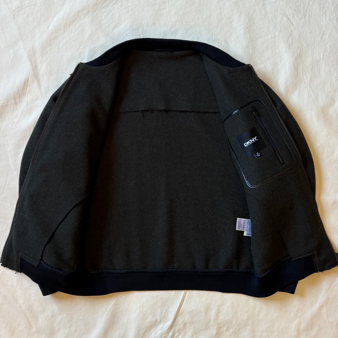 [100-102] DKNY 다크 올리브드랩 2way 봄버 자켓 상품이미지6