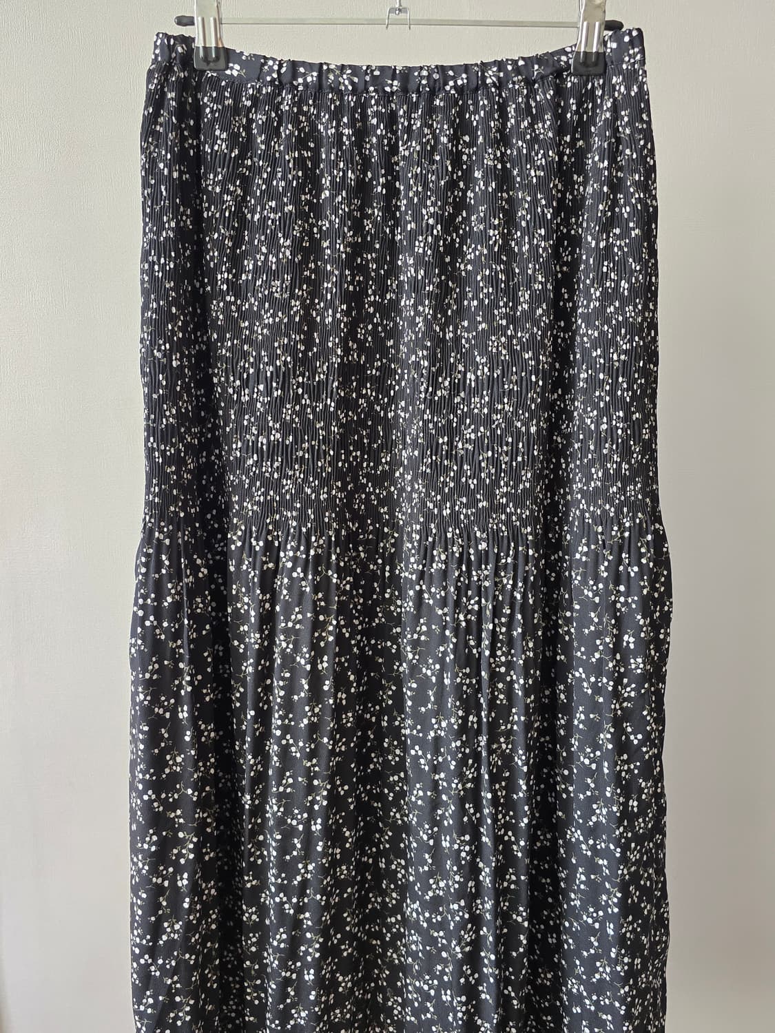 nano universe 블랙 플라워 롱 스커트 / F 상품이미지2