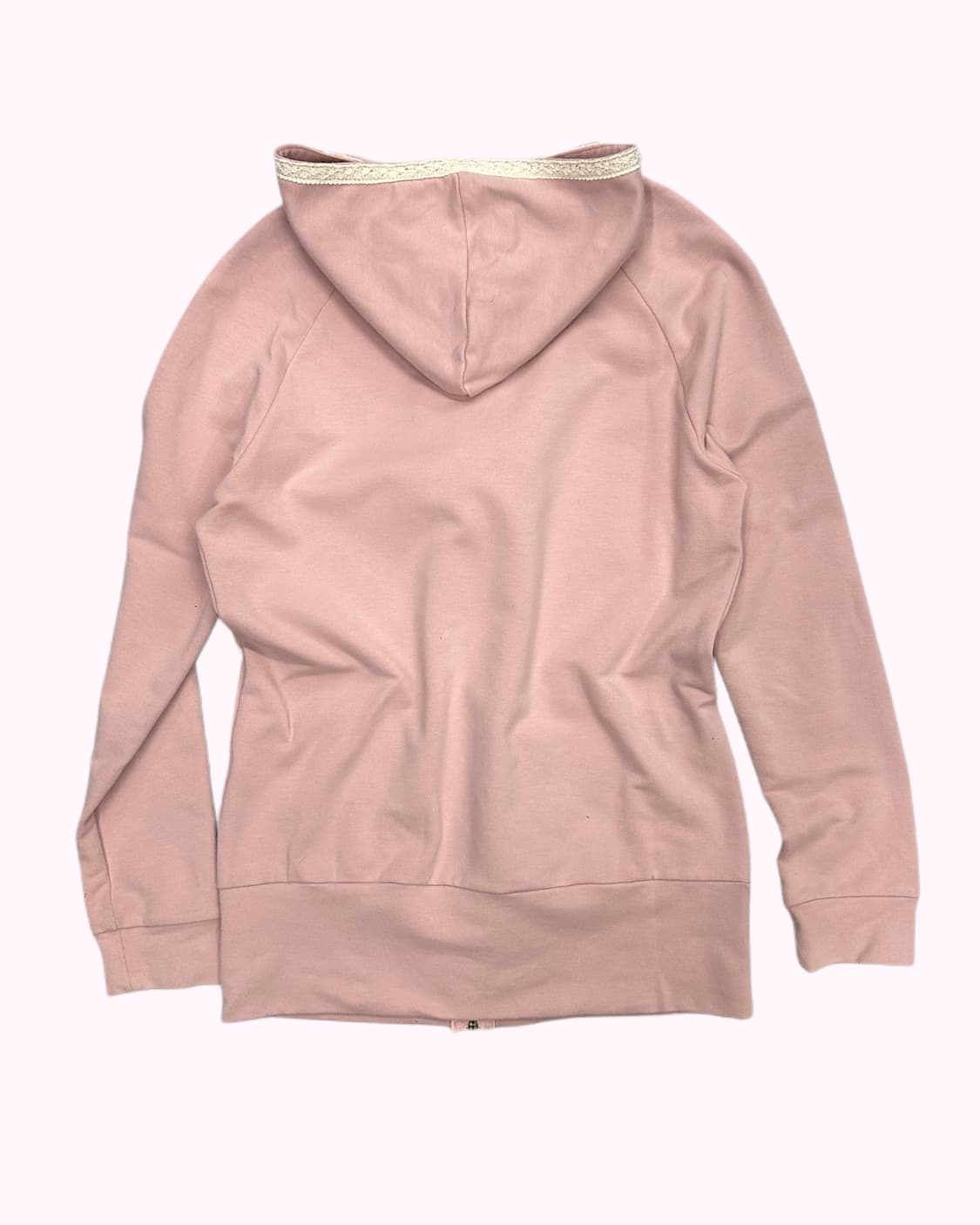 BEBEROSE pink lace pompom hood zip-up 상품이미지4