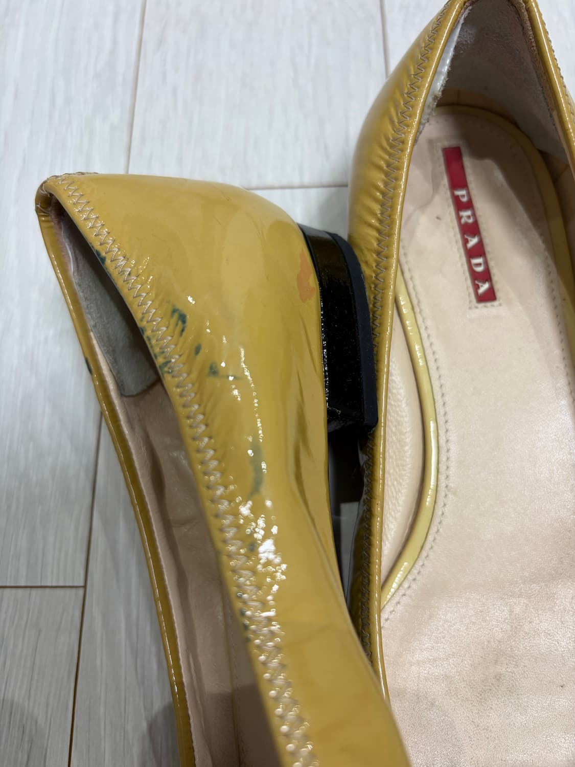 프라다 옐로우 슈즈 상품이미지4