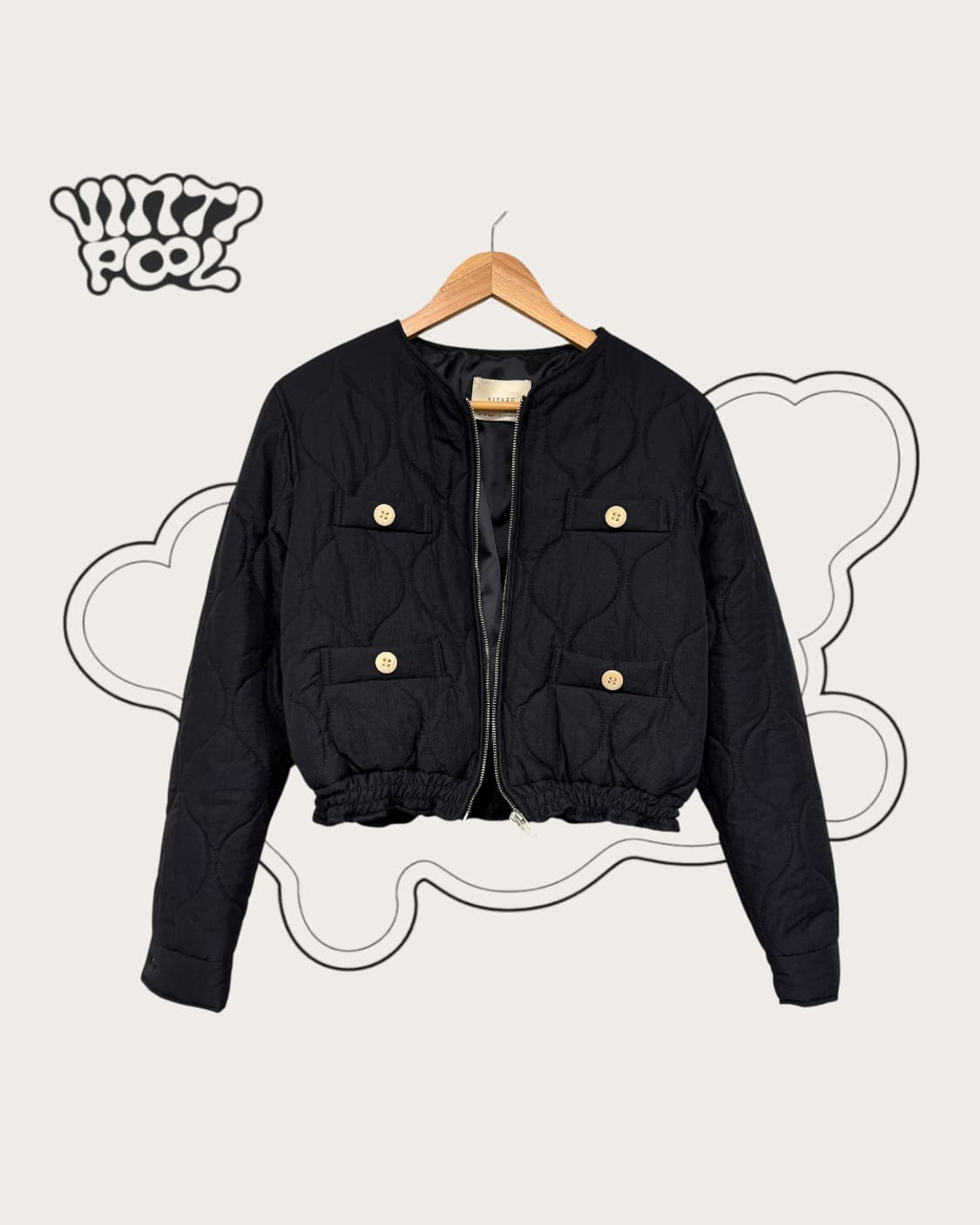 Siyazu 시야쥬 크롭 퀄팅 패딩 자켓 상품이미지1