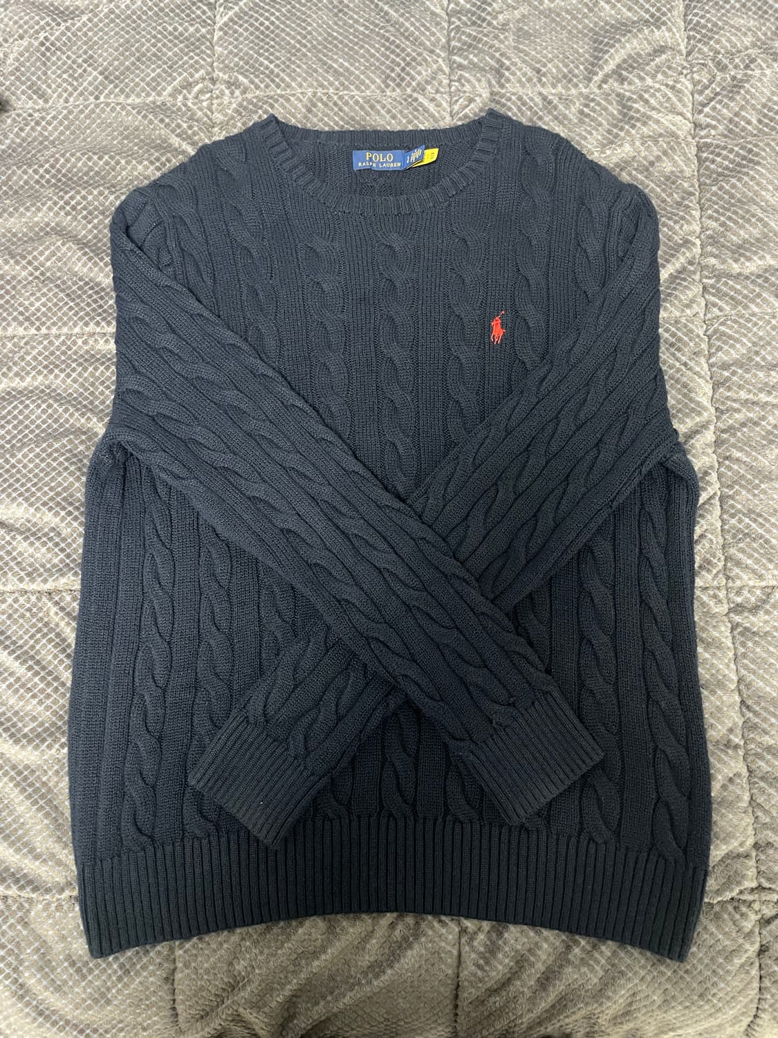 폴로 케이블 니트 L(매장QR정품) 상품이미지2