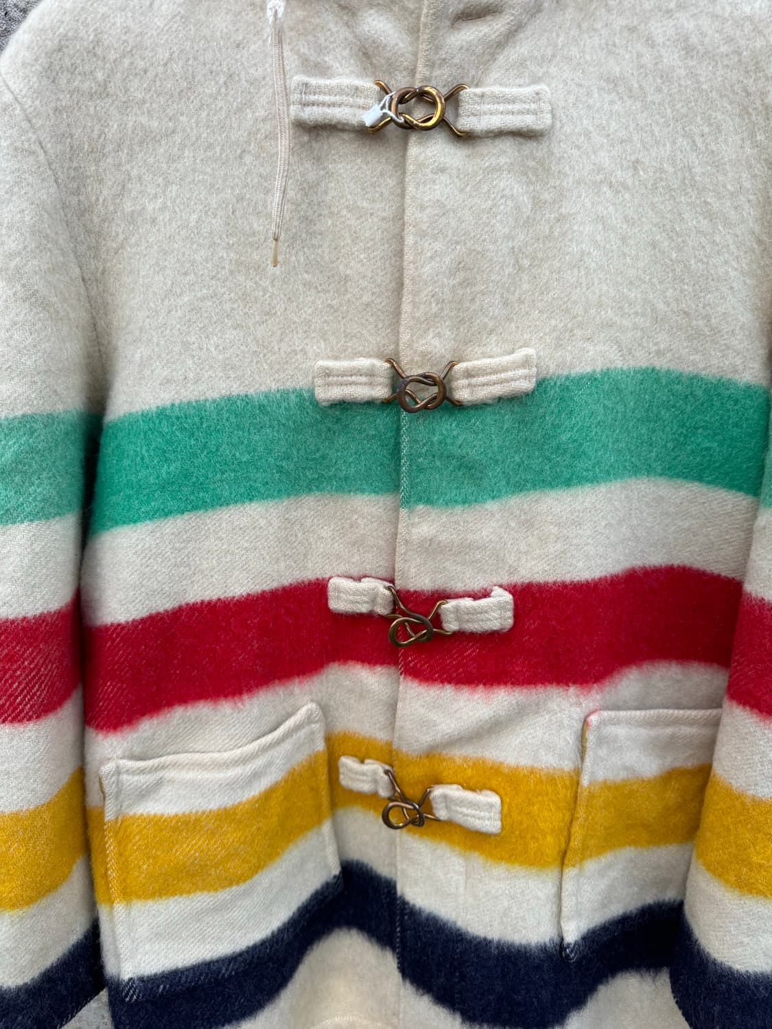 50s 허드슨베이 빈티지 양모 블랭킷 코트 상품이미지6