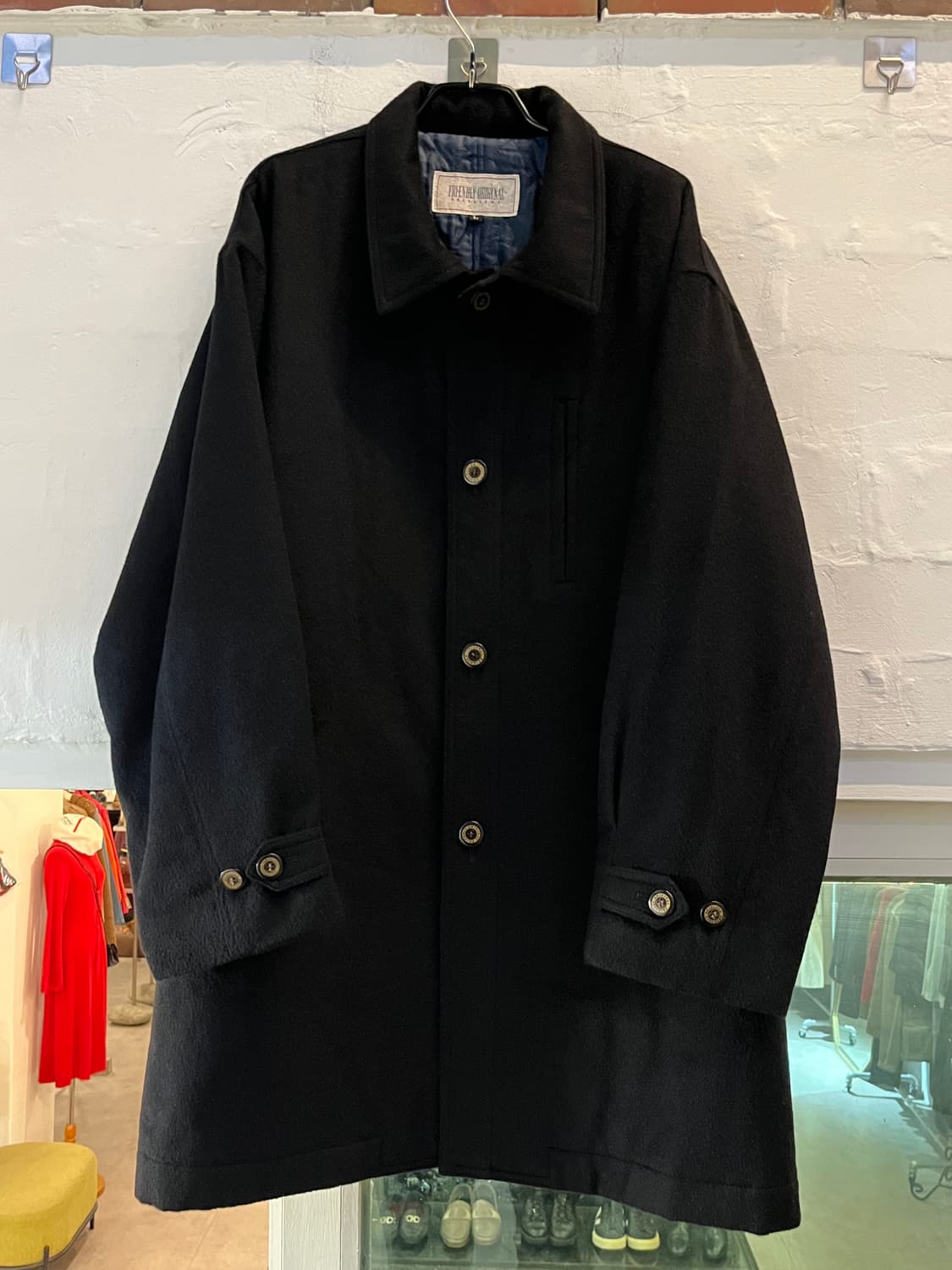 Friendly Original 캐시미어 싱글코트 네이비 L 상품이미지4