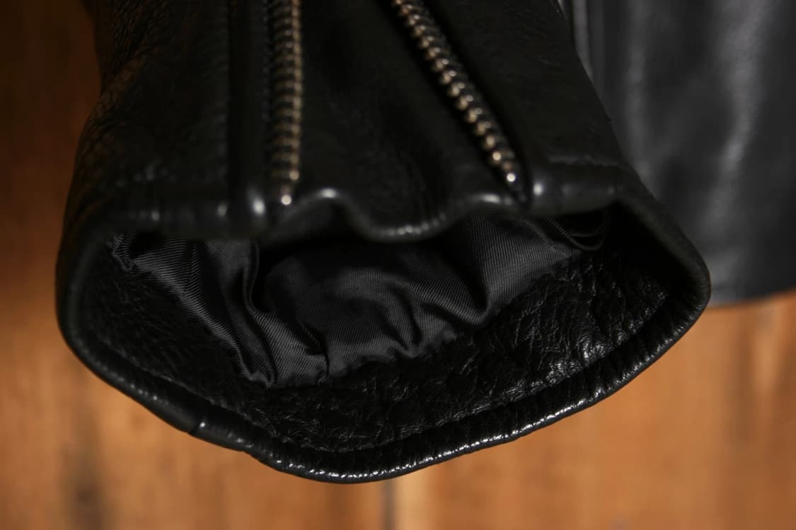 갭 블랙 가죽 더블 라이더 자켓 상품이미지9