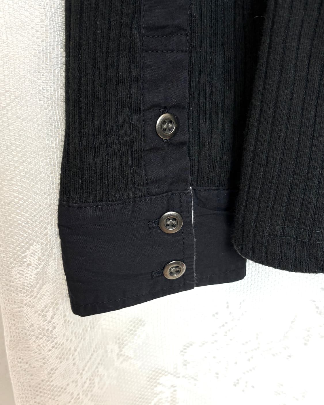 LAD Ribbed Layered Hooded Zip-Up 상품이미지6