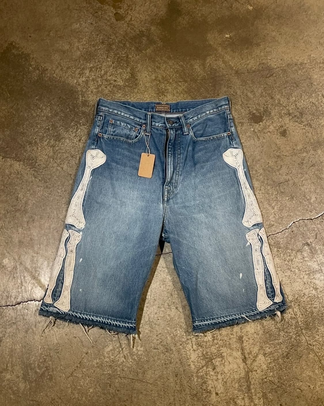 Kapital 14 oz. 5P Bone 데님 숏 팬츠 (B5182) 상품이미지1