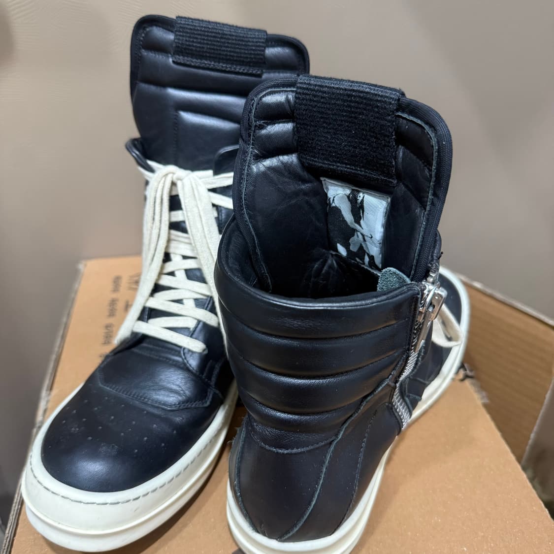 릭오웬스 지오바스켓 모노크롬 검검흰 상품이미지3