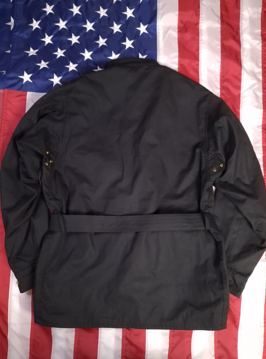 새제품 오리지날 Barbour 바버 블랙 인터내셔널 A7 왁스 자켓 상품이미지9
