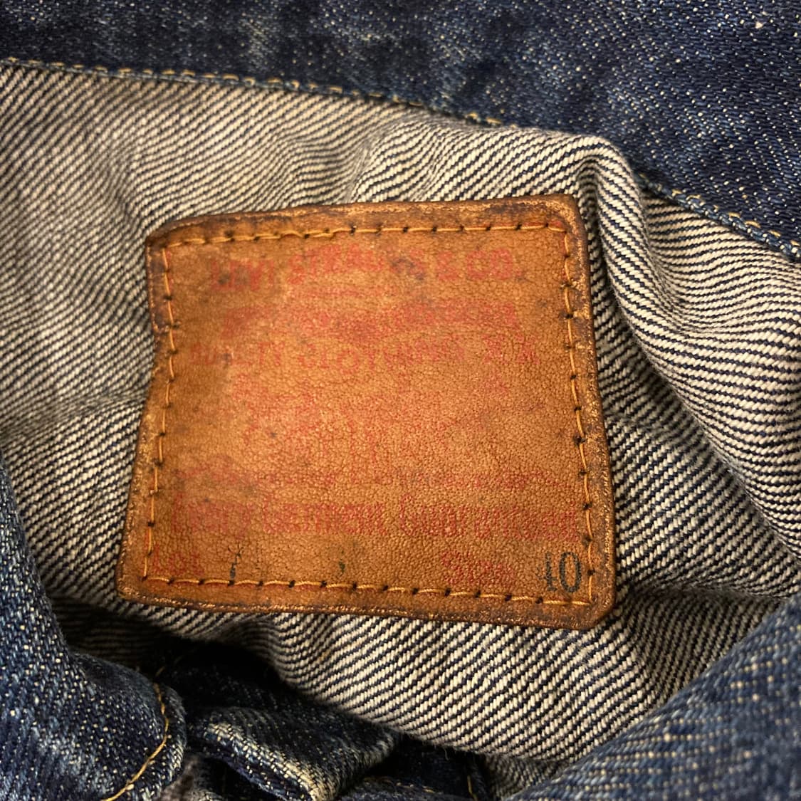 90s 리바이스 1세대 빅 e 데님 자켓 청자켓 상품이미지9