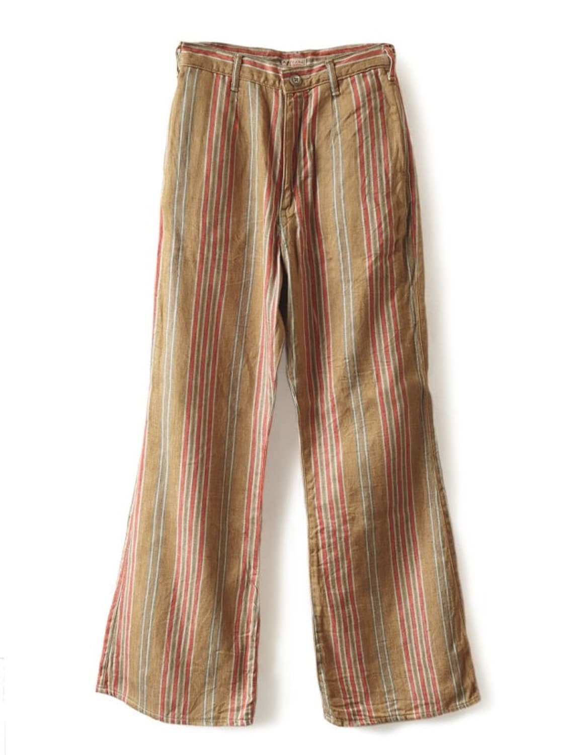 캐피탈 린넨 카리브 쉐도우 스트라이프 플레어 팬츠 상품이미지5